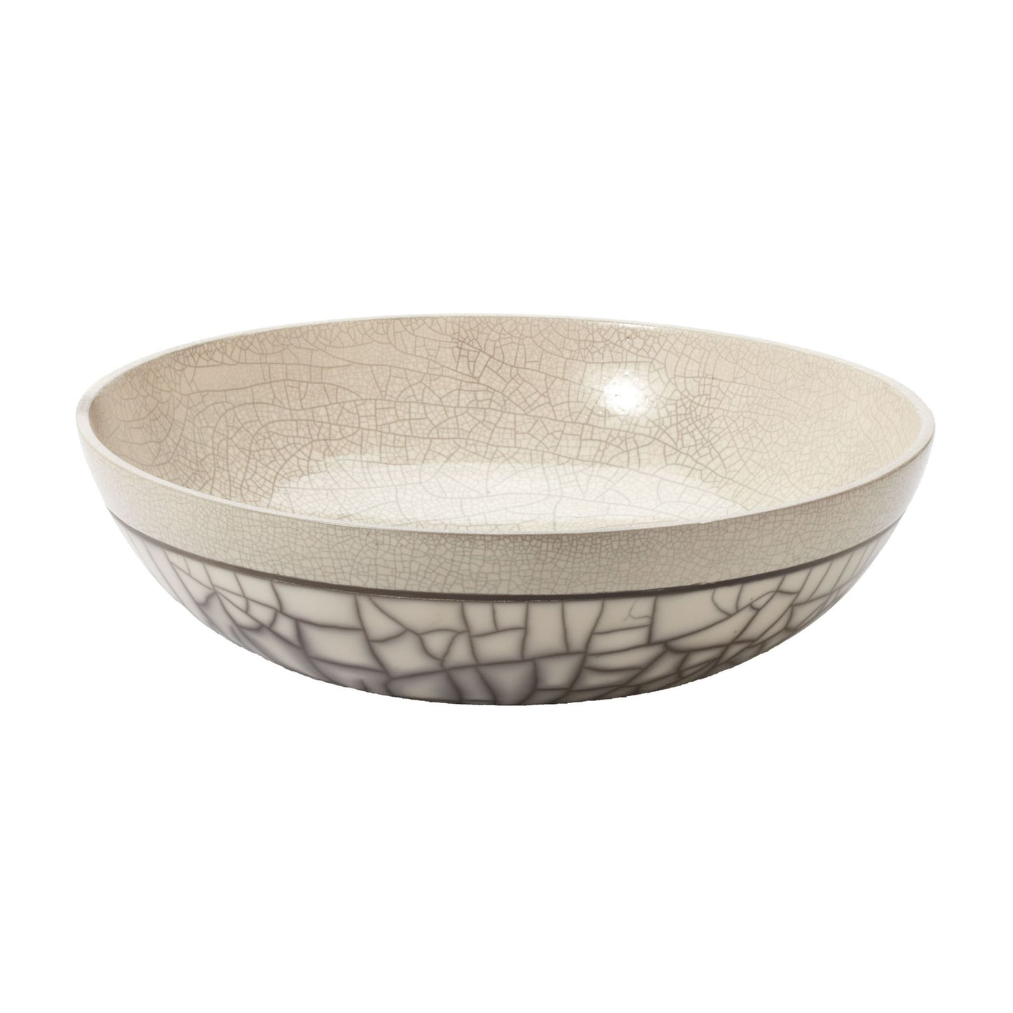 ELK SIGNATURE 142008 Raku Bowl in Gray Sand