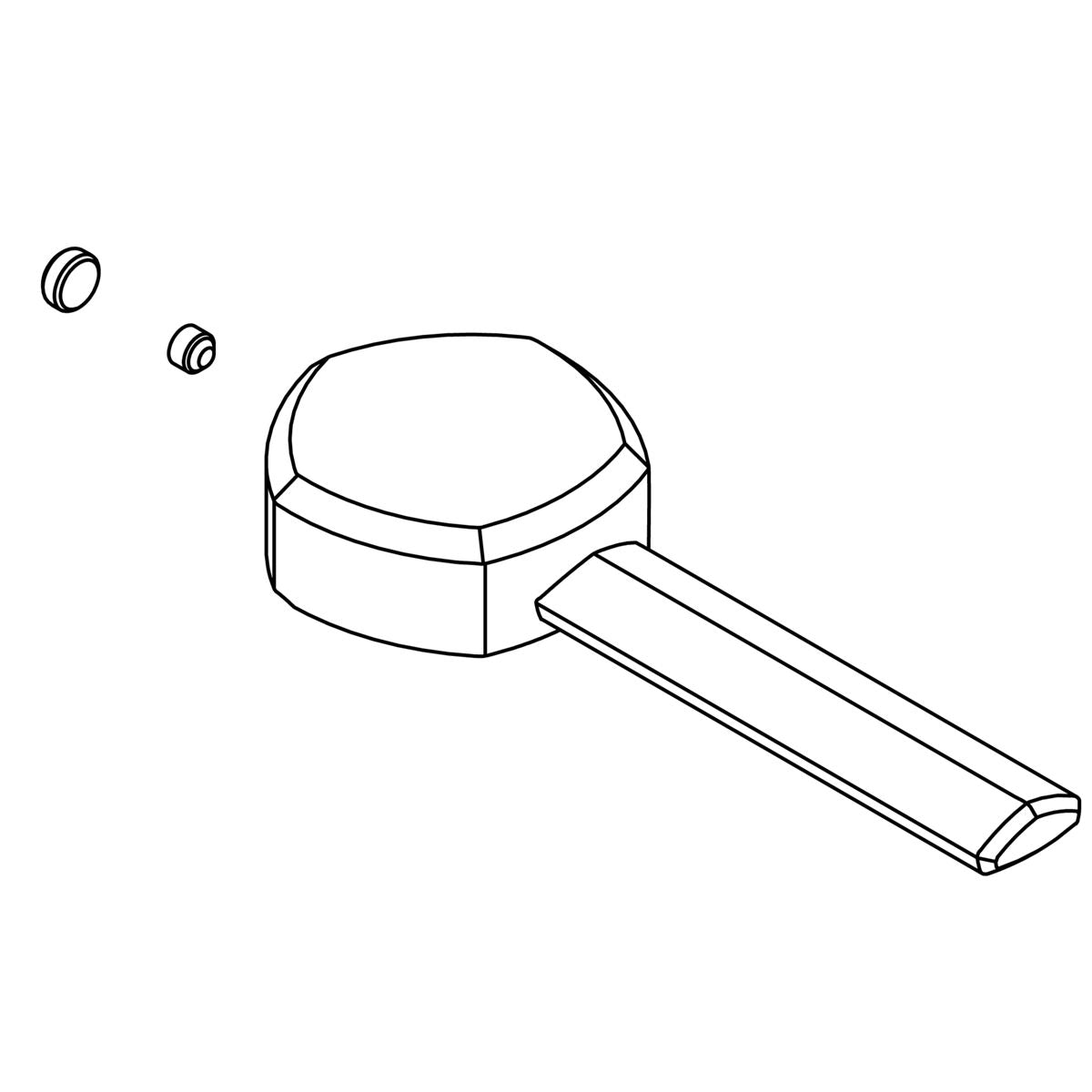 KOHLER Handle Kit - Matte Black, K-1421260-BL