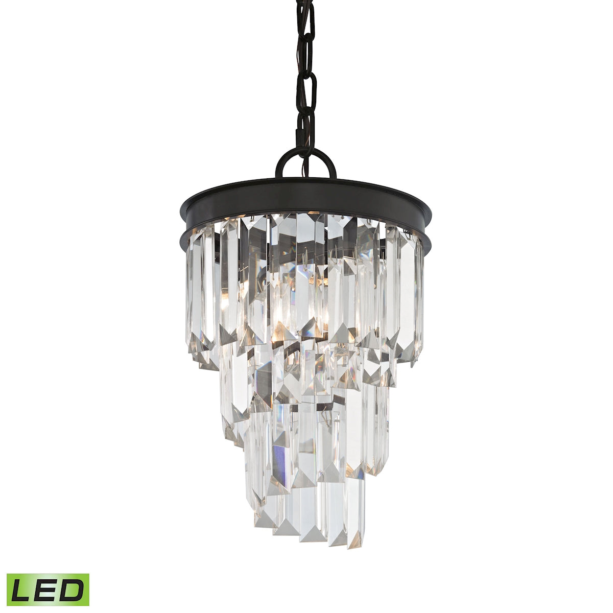 ELK SHOWROOM 14216/1-LED Palacial 8'' Wide 1-Light Mini Pendant - Oil Rubbed Bronze