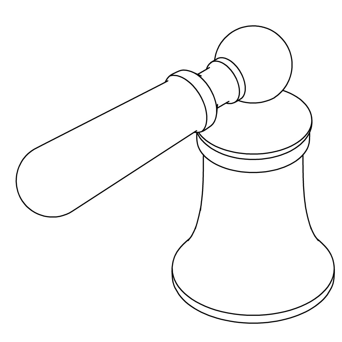 KOHLER Handle Assembly, Service, Ws - Matte Black, K-1421942-BL