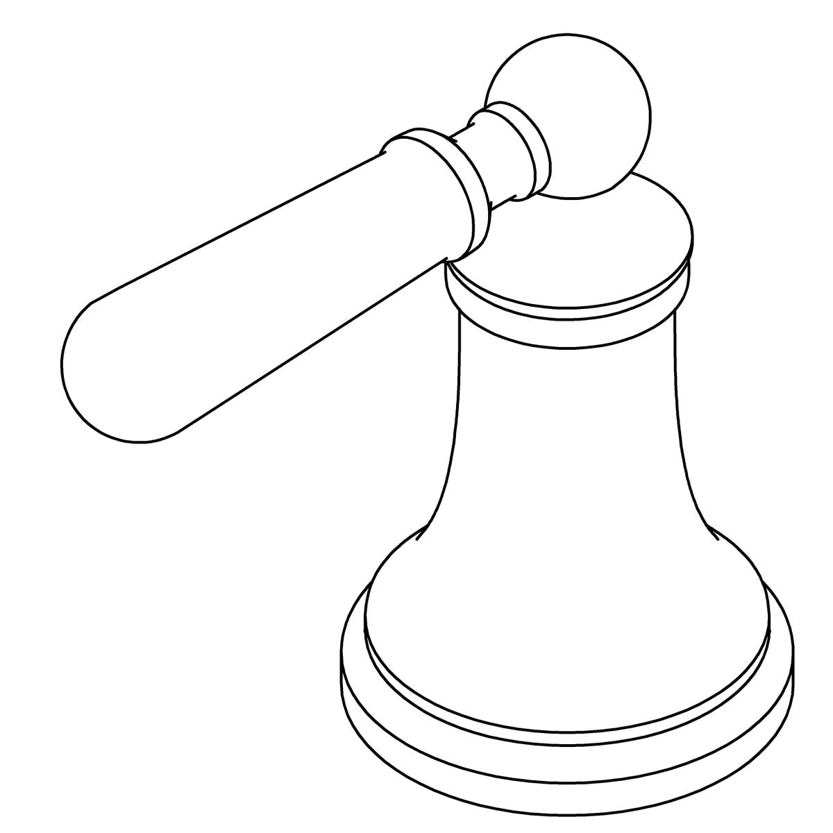 KOHLER Handle Assembly, Service, Cs - Matte Black, K-1421943-BL