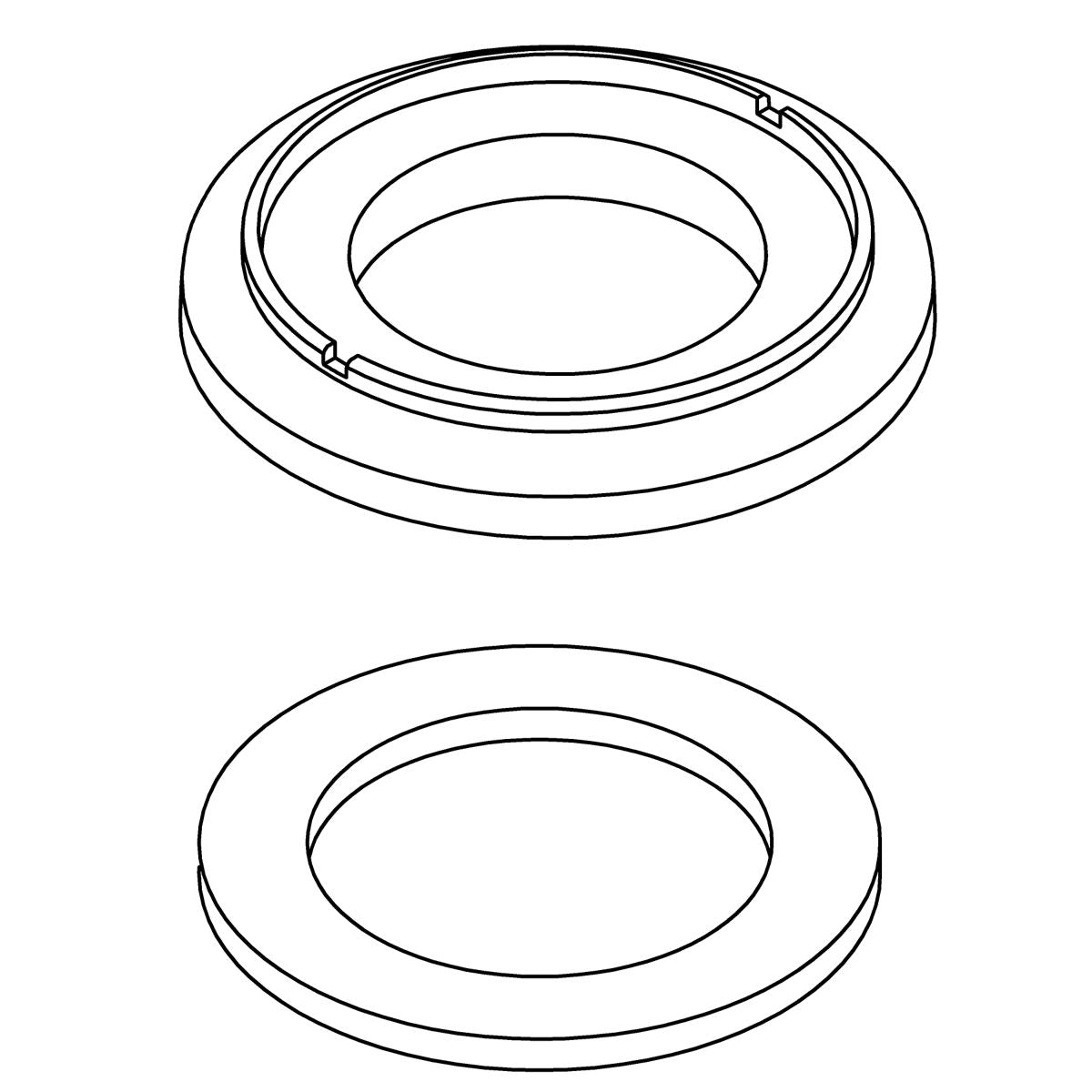 KOHLER Service Kit, 1-Hole Escutcheon - Matte Black, K-1421946-BL