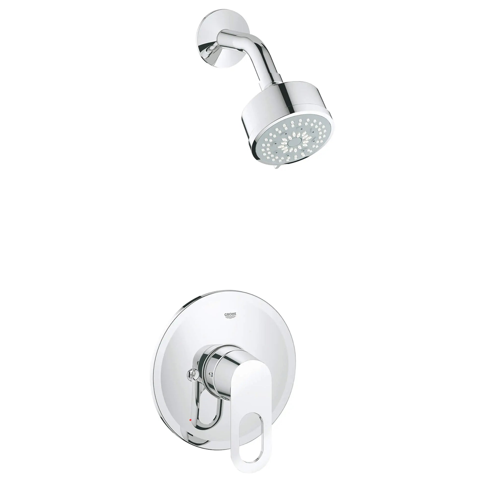 GROHE 27547000 Bauloop Pressure Balance Valve Shower Combo - Chrome