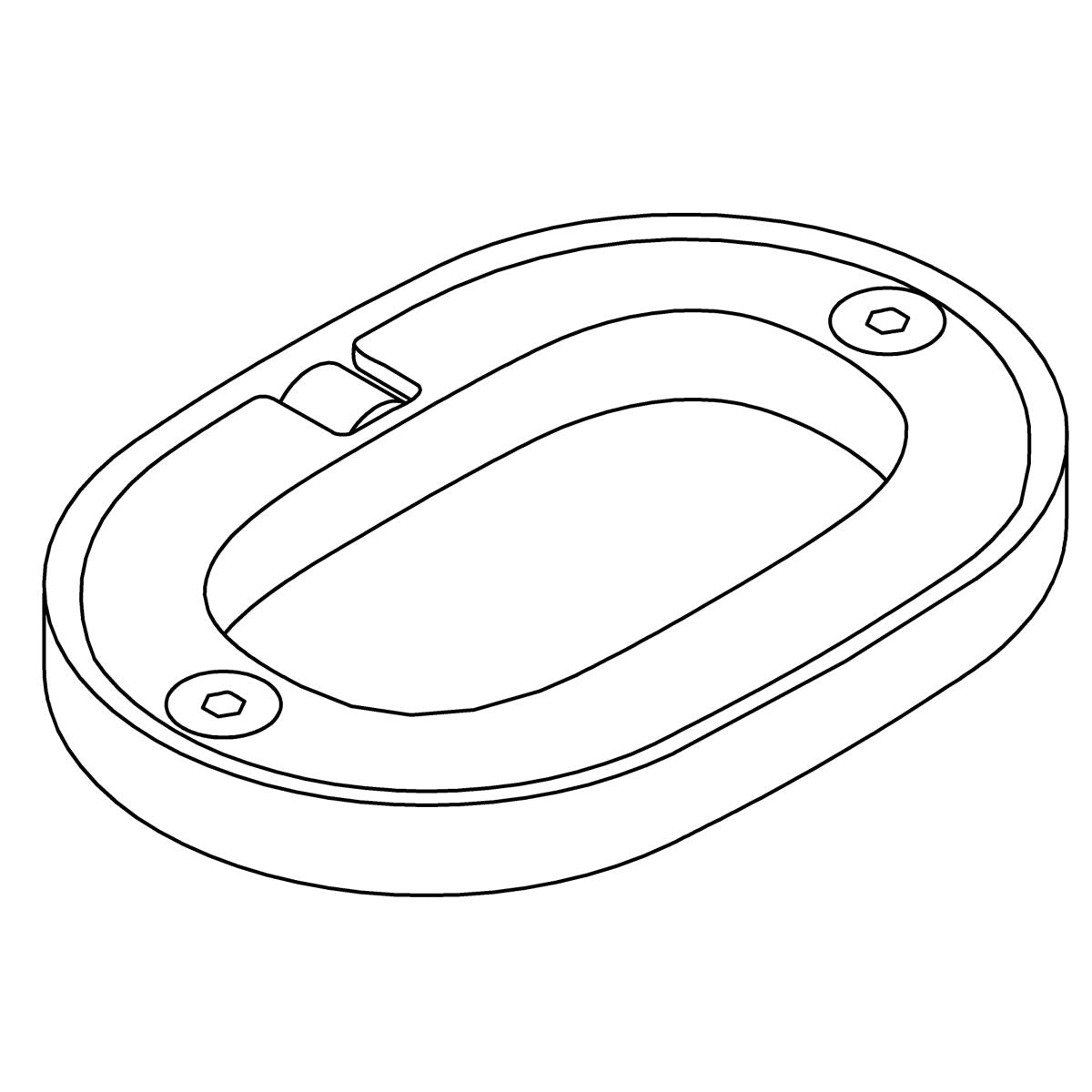 KOHLER Ceiling Mount Escutcheon Assembly - Vibrant Brushed Bronze, K-1422237-BV