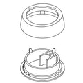 KOHLER Kit, Single Hole Escutcheon - Matte Black, K-1422702-BL