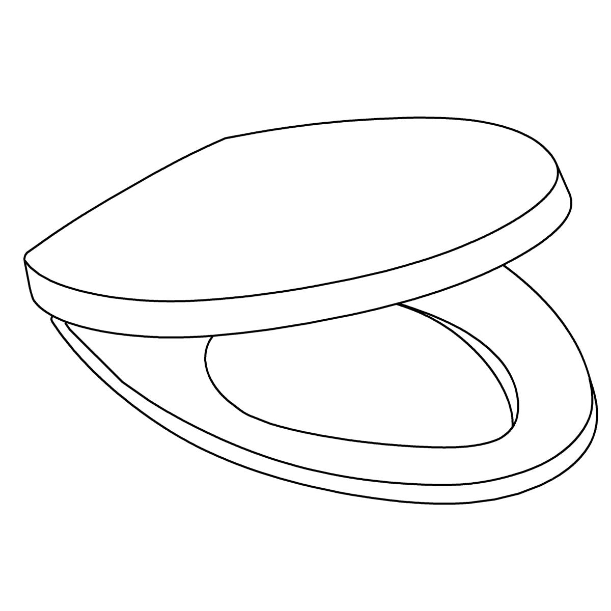 KOHLER Veil Toilet Seat - White, K-1422715-0
