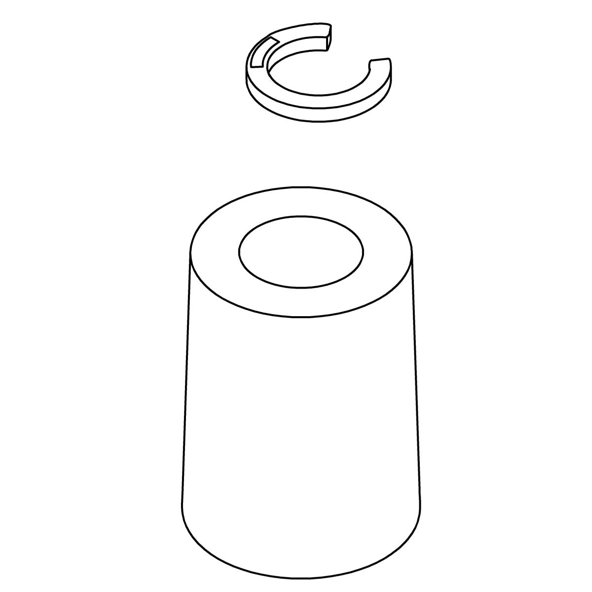 KOHLER Sprayhead, Connector Service Kit - Vibrant Brushed Moderne Brass, K-1423236-2MB