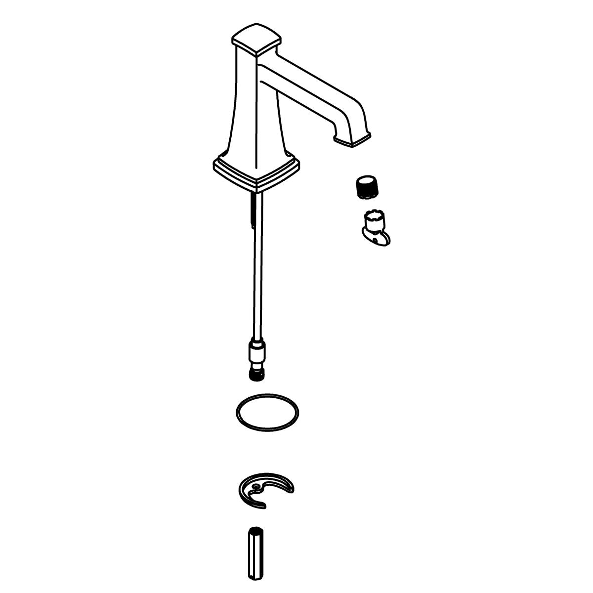 KOHLER Spout Assembly, Ws - Vibrant Brushed Moderne Brass, K-1423786-2MB