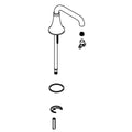 KOHLER Spout Assembly - Vibrant Brushed Moderne Brass, K-1423788-2MB