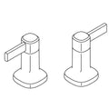 KOHLER Handle Kit - Vibrant Brushed Nickel, K-1424820-BN