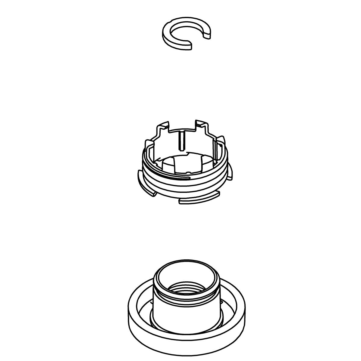 KOHLER Clip Kit - Matte Black, K-1425003-BL