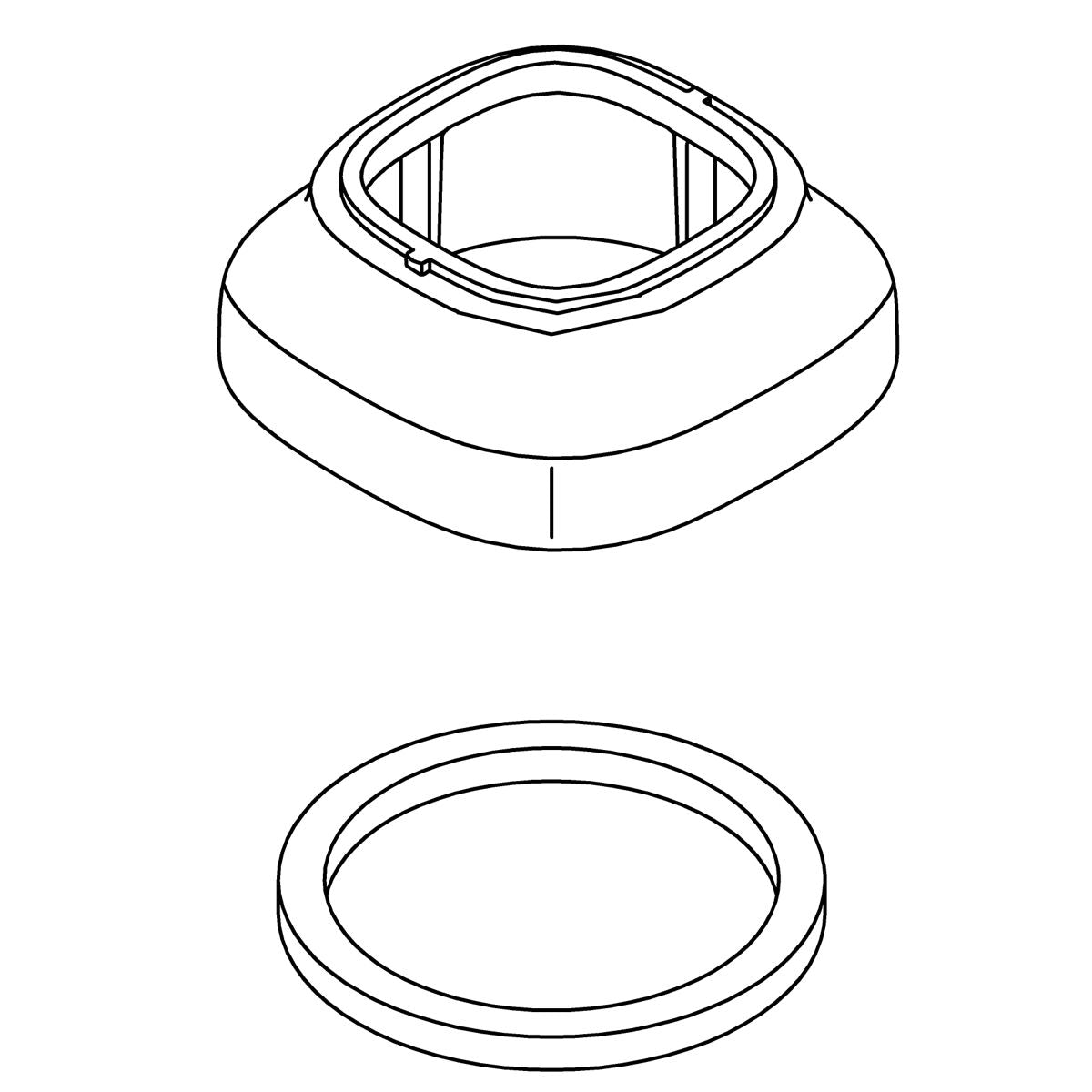 KOHLER Single Hole Escutcheon Kit - Polished Chrome, K-1425330-CP