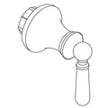 KOHLER Handle Assembly, Shower Trim - Matte Black, K-1425453-BL