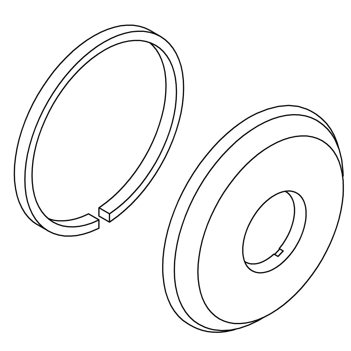 KOHLER Escutcheon Assembly, Shower Trim - Matte Black, K-1425475-BL