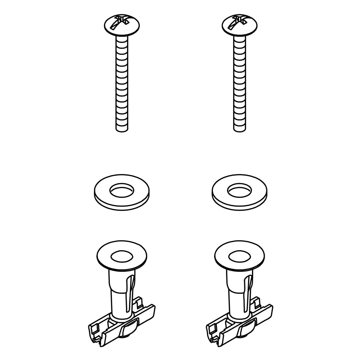 KOHLER Top Mount Hardware Kit - Pink, K-1426571