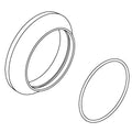 KOHLER Assembly, Handle Escutcheon - Matte Black, K-1427109-BL