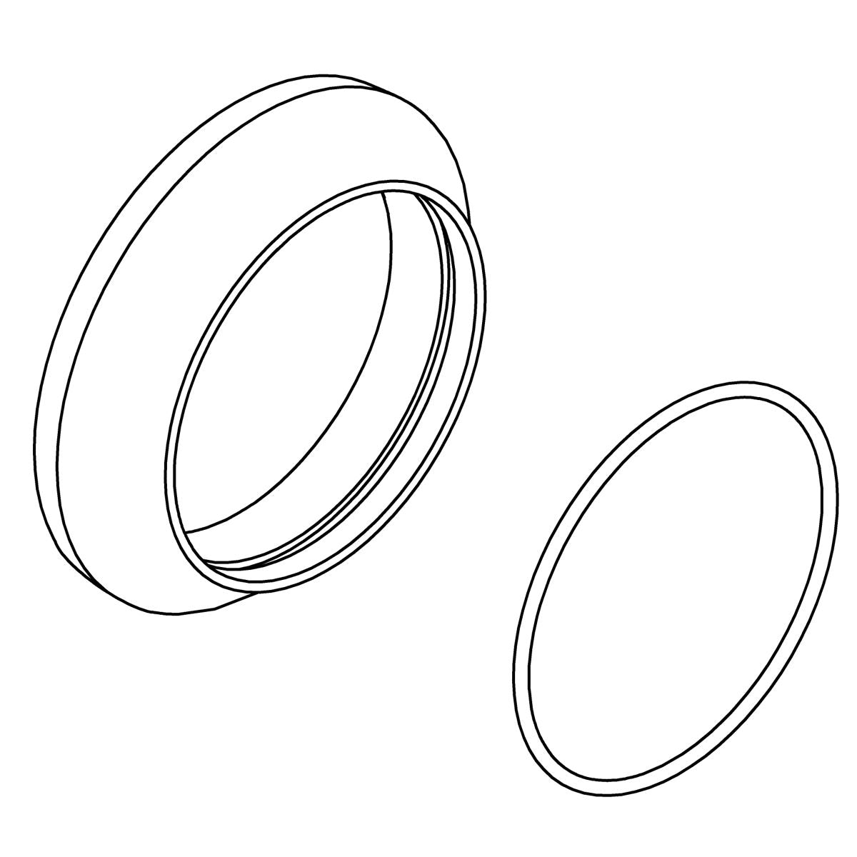 KOHLER Assembly, Handle Escutcheon - Matte Black, K-1427109-BL