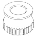 KOHLER Canopy Threaded Knobs - Brushed Moderne Brass, K-1427619-2GL