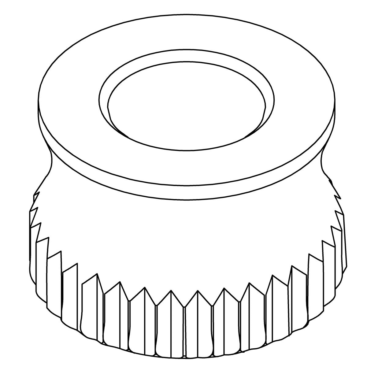 KOHLER Canopy Threaded Knobs - Brushed Moderne Brass, K-1427619-2GL