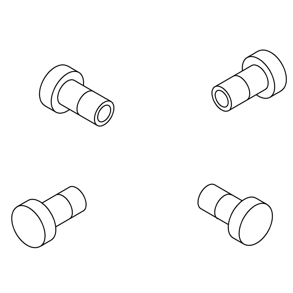 KOHLER Drum Screws - Brushed Moderne Brass, K-1427620-2GL