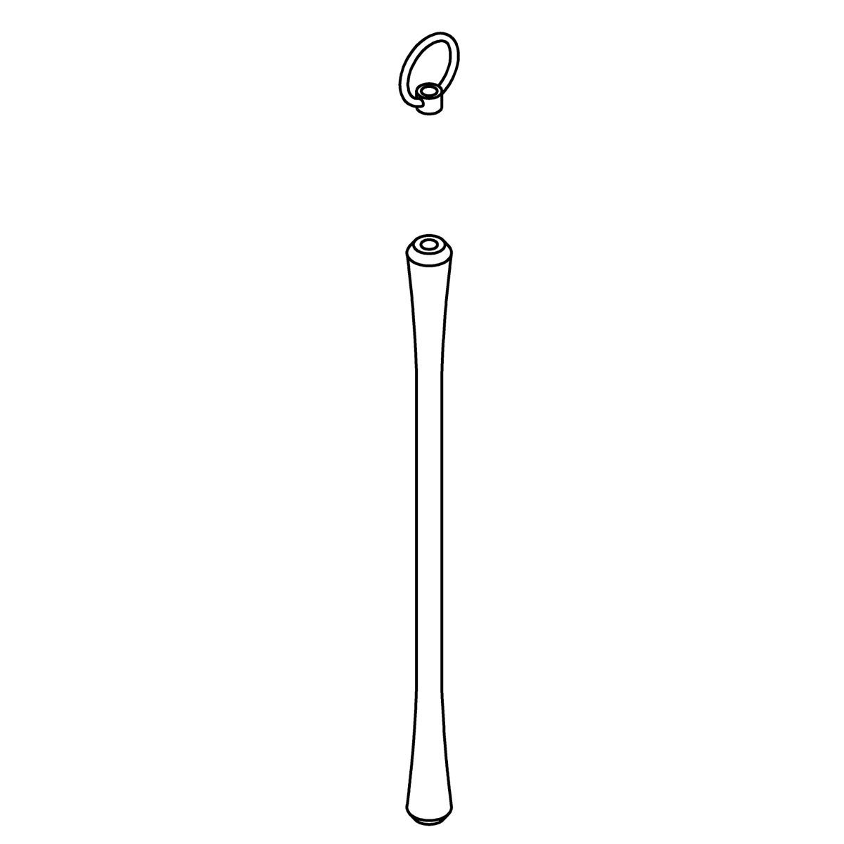 KOHLER Down Rod - Brushed Moderne Brass, K-1427624-2GL