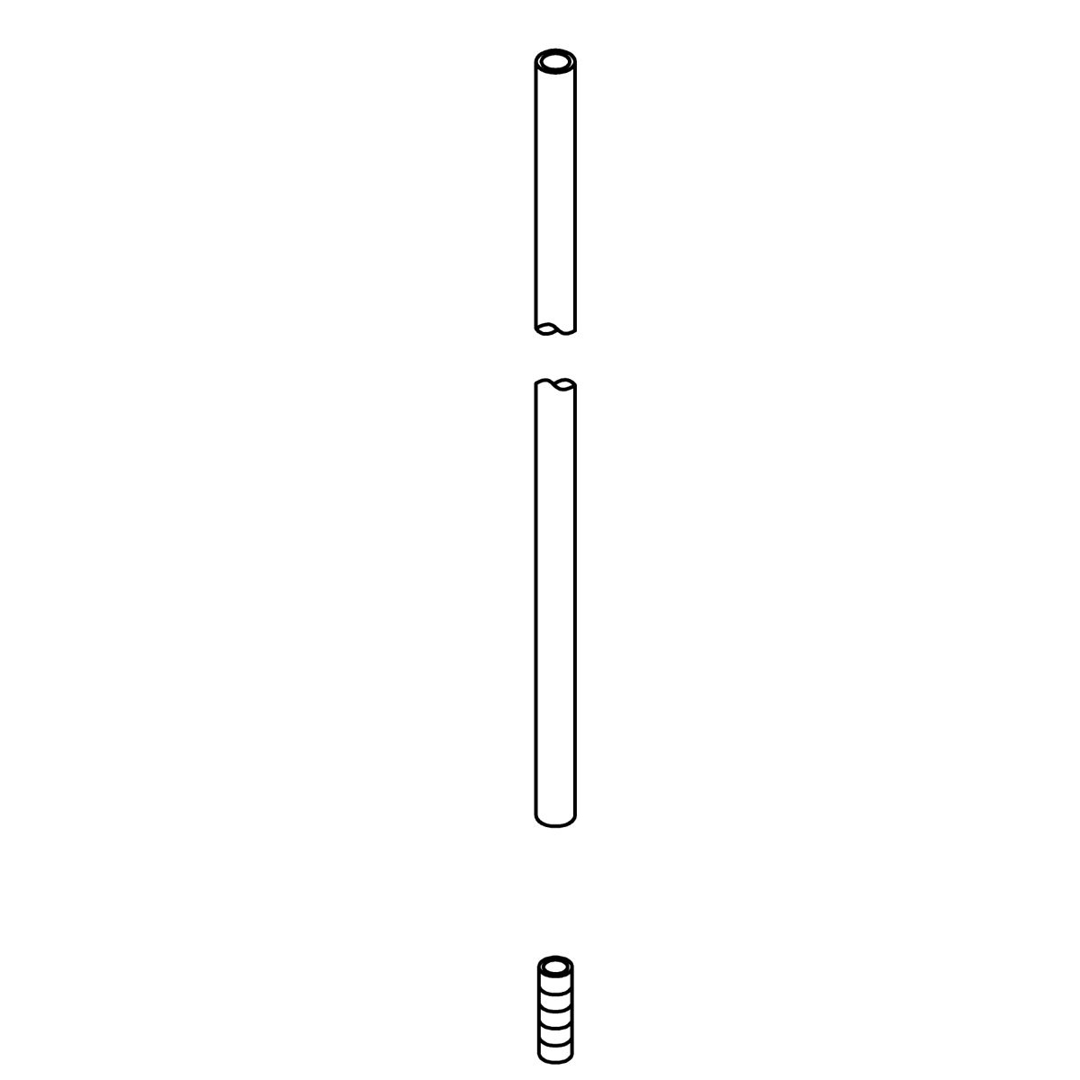 KOHLER 3" Downrod Kit - Polished Chrome, K-1427628-CPL
