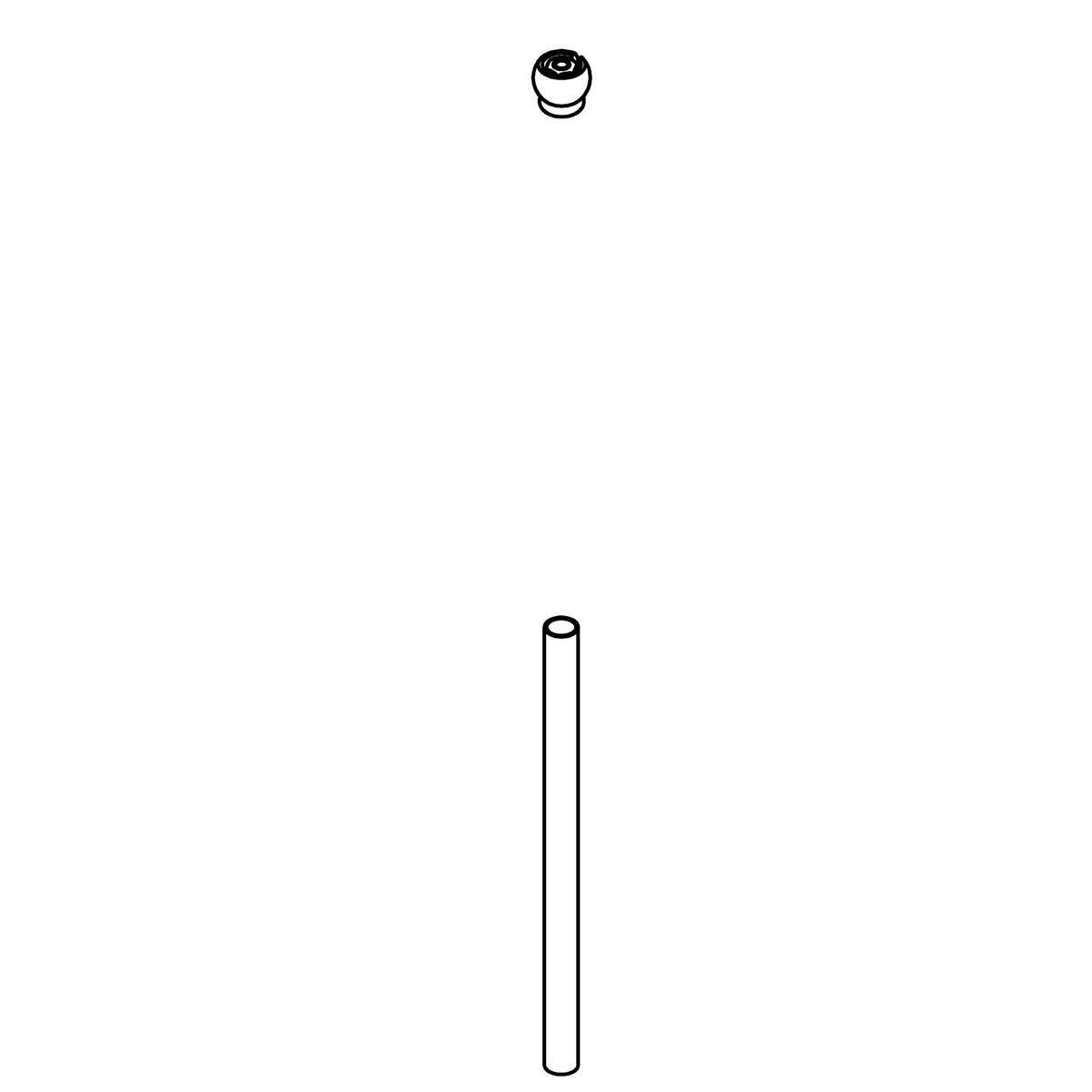 KOHLER Top Rod & Ball Joint - Polished Chrome, K-1427654-CPL