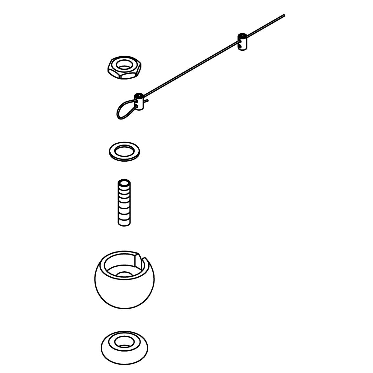 KOHLER Ball Joint - Oil-Rubbed Bronze, K-1427660-BZL
