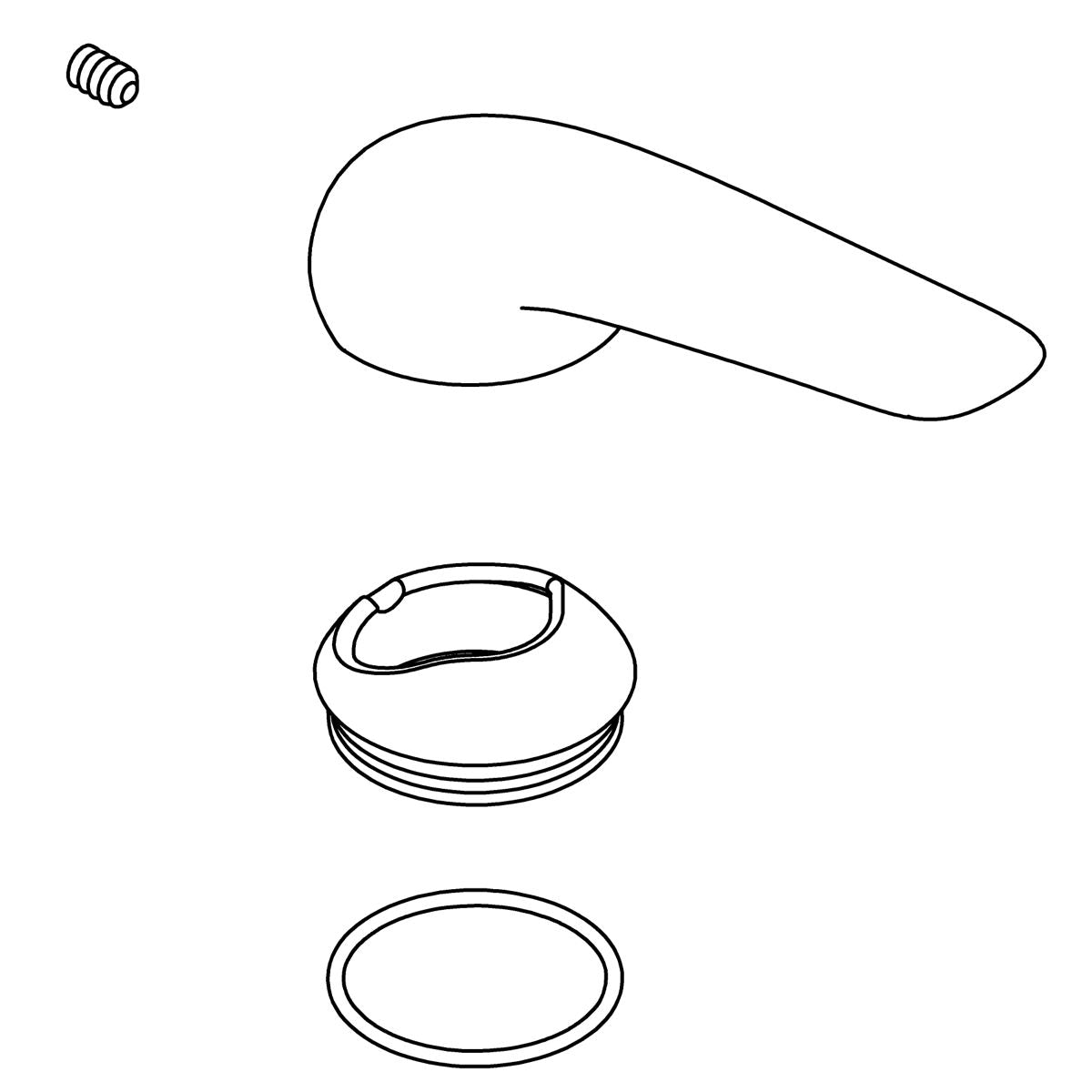 KOHLER Service Kit, Handle - Matte Black, K-1429434-BL