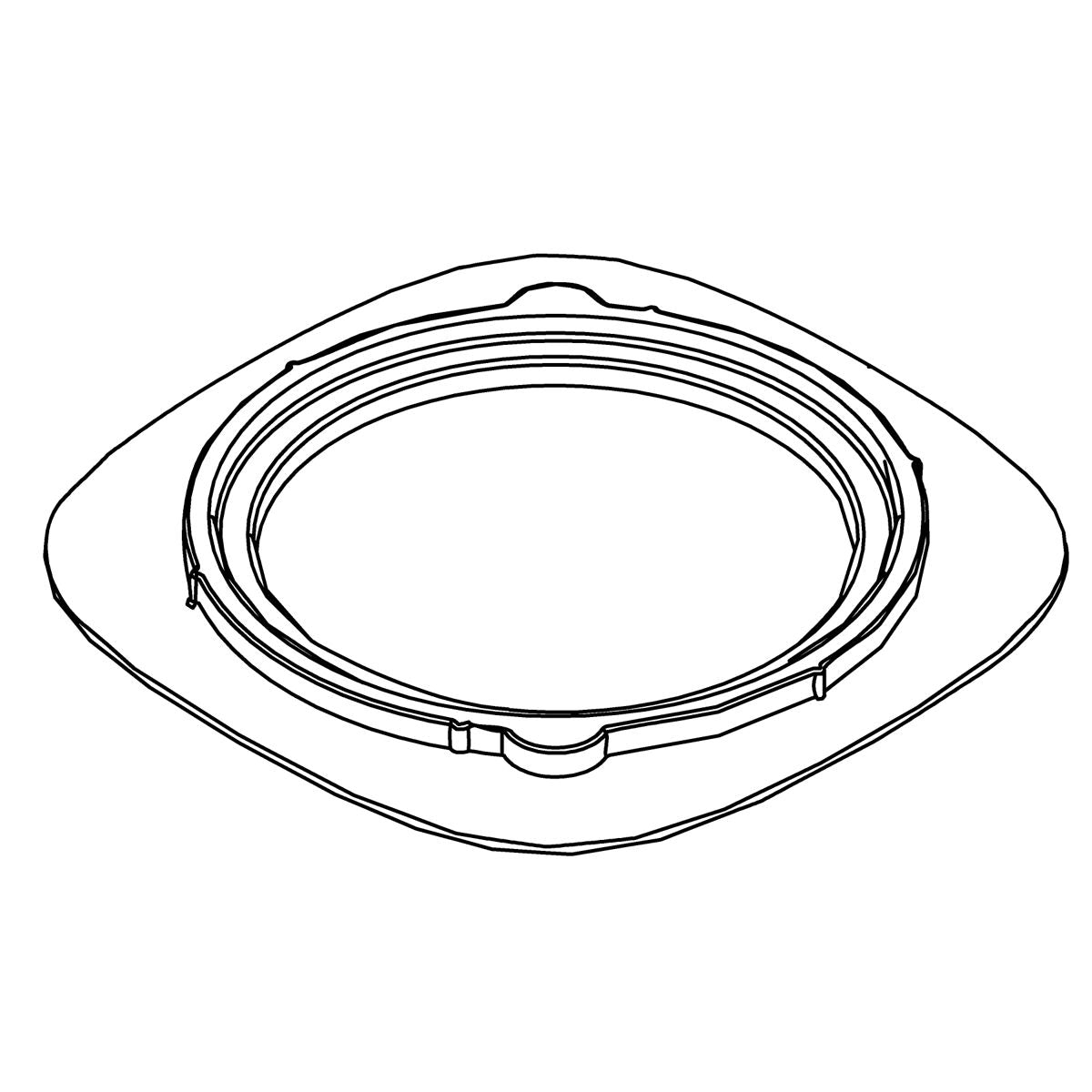 KOHLER Seal Plate, Single Hole - Black Black, K-1430539-7