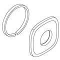 KOHLER Assembly, Escutcheon - Matte Black, K-1430888-BL
