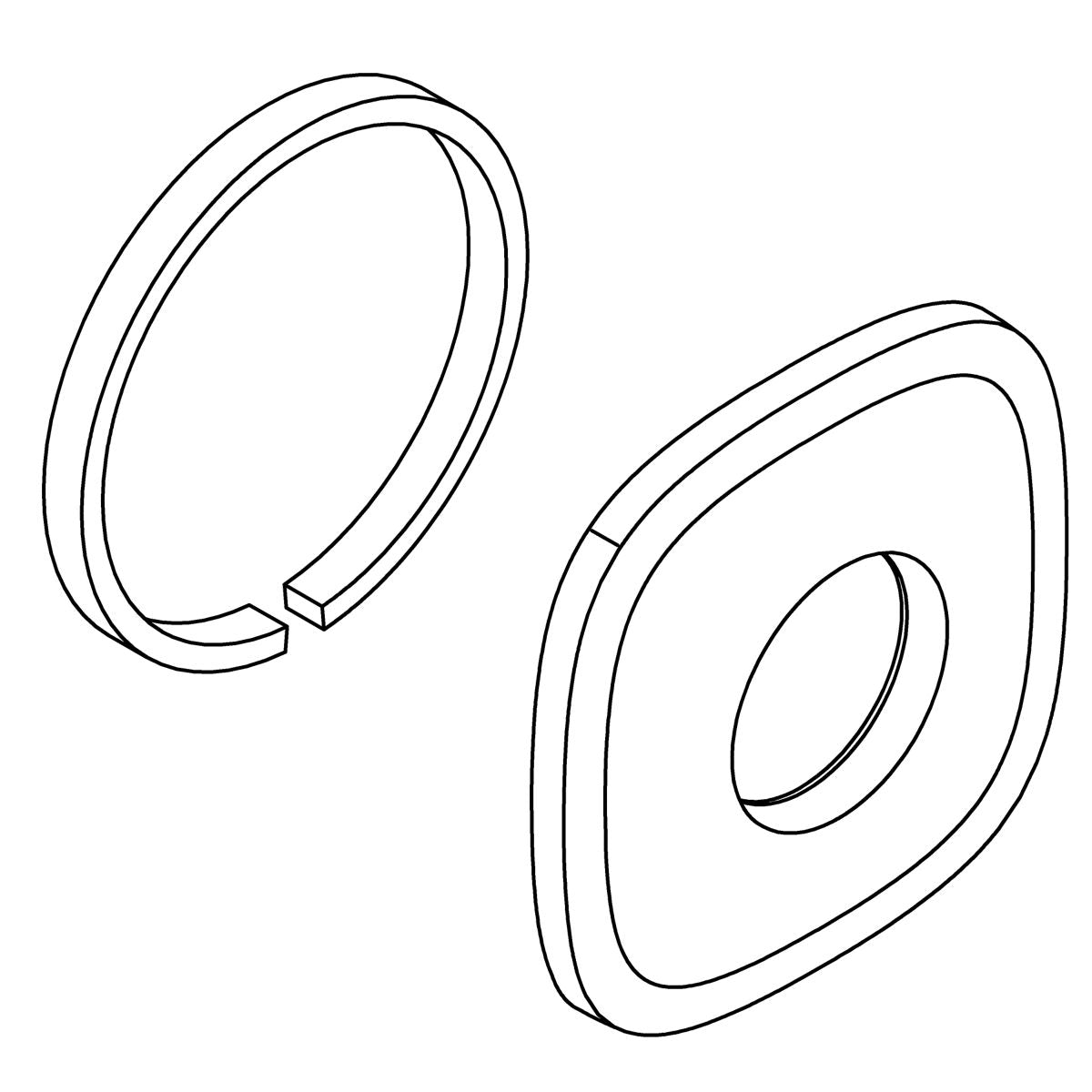 KOHLER Assembly, Escutcheon - Matte Black, K-1430888-BL