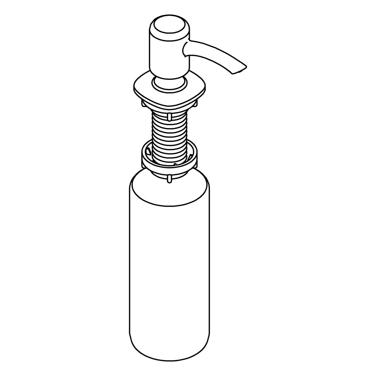 KOHLER Soap Dispenser - Vibrant Brushed Moderne Brass, K-1433984-2MB