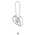 KOHLER Handle Kit - Vibrant Brushed Moderne Brass, K-1434167-2MB
