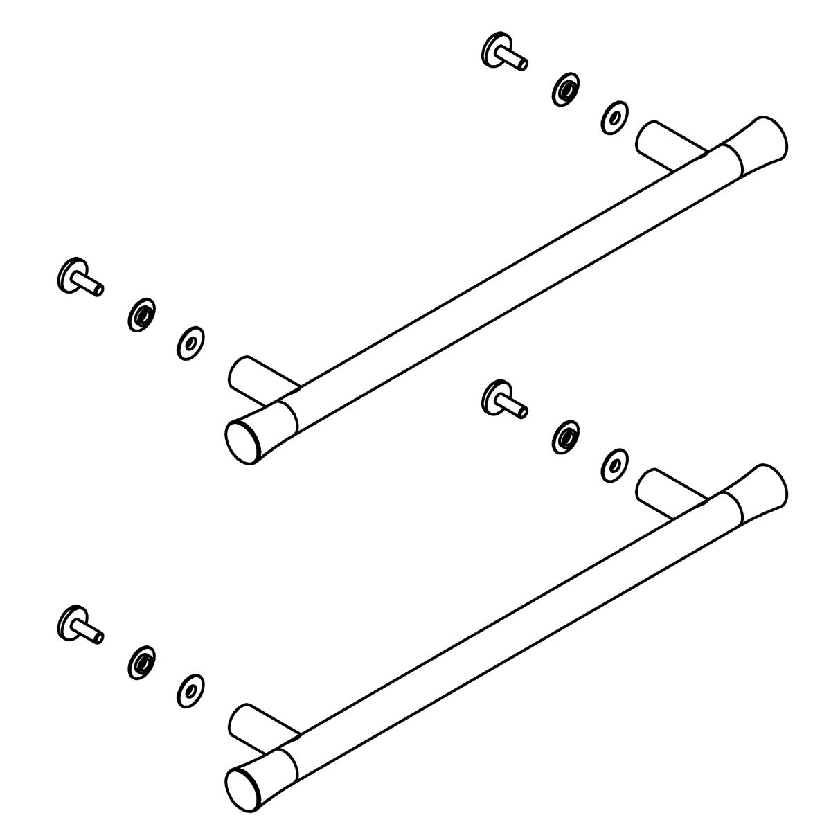 KOHLER Towel Bar Kit, 18" - Vibrant Brushed Moderne Brass, K-1435430-02-2MB