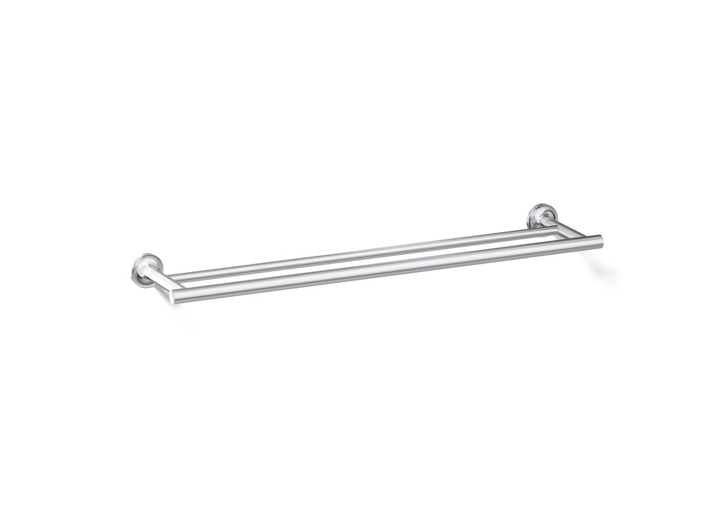 KOHLER K-14375-CP Purist 24" Double Towel Bar - Polished Chrome
