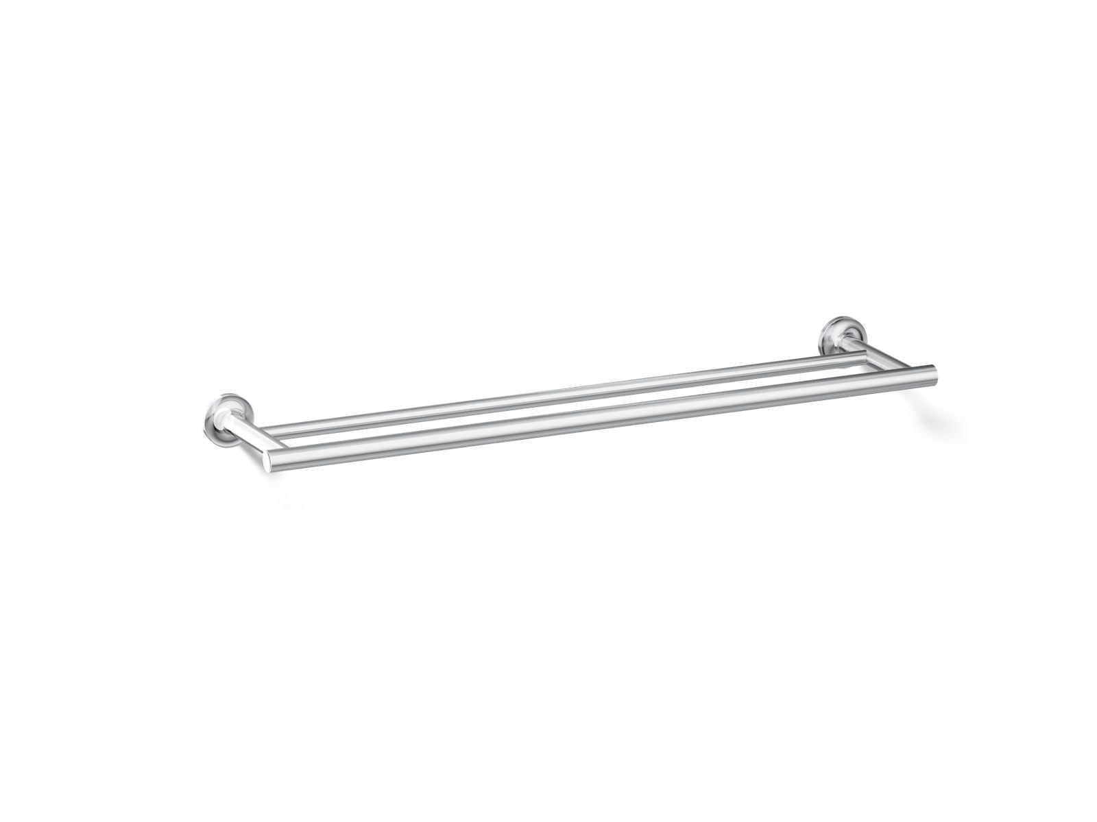KOHLER K-14375-CP Purist 24" Double Towel Bar - Polished Chrome
