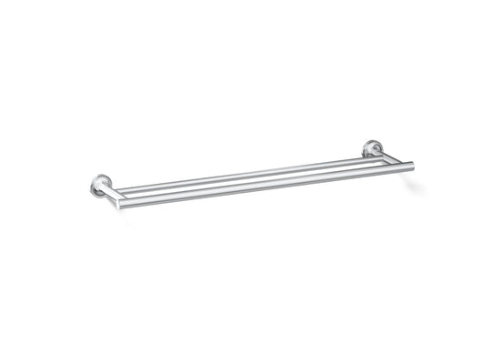 KOHLER K-14375-CP Purist 24" Double towel bar - Polished Chrome