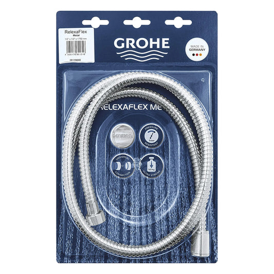 GROHE 28139000 69" Metal Shower Hose - Chrome