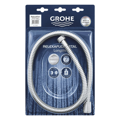 GROHE 28143000 59" Metal Longlife Shower Hose - Chrome