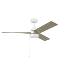 KICHLER 300375WH 52 Inch Spyn Lite Fan In White With Silver Blades