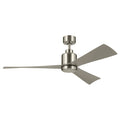 KICHLER 310452BSS 52 Inch True Ceiling Fan In Brushed Stainless Steel With Silver Blades