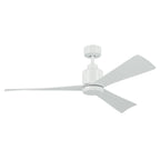 KICHLER 310452WH 52 Inch True Ceiling Fan In White With White Blades