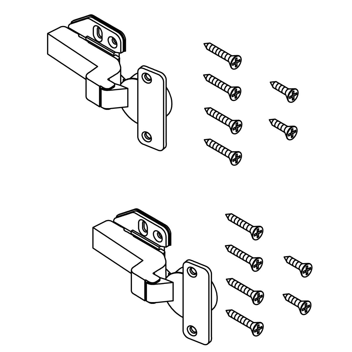 KOHLER Hinge Service Kit, Inset, K-1442880