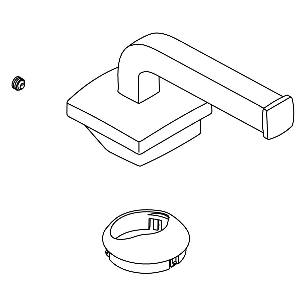 KOHLER Handle Kit - Vibrant Brushed Moderne Brass, K-1443209-2MB