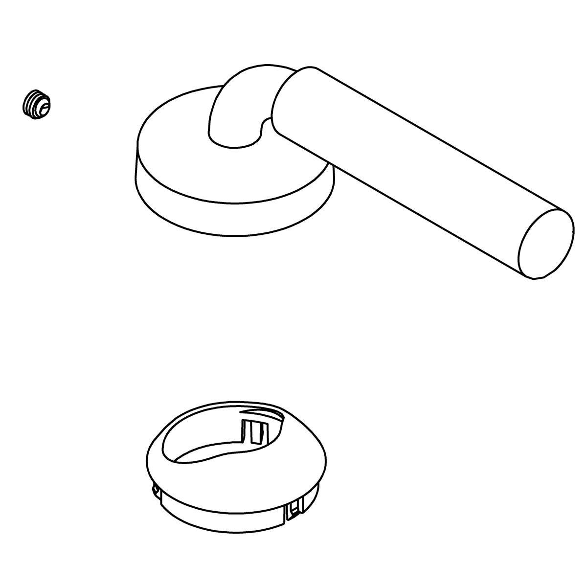 KOHLER Handle Kit - Vibrant Brushed Moderne Brass, K-1443210-2MB