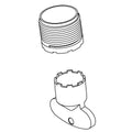 KOHLER Aerator Kit - Black Black, K-1443216-7