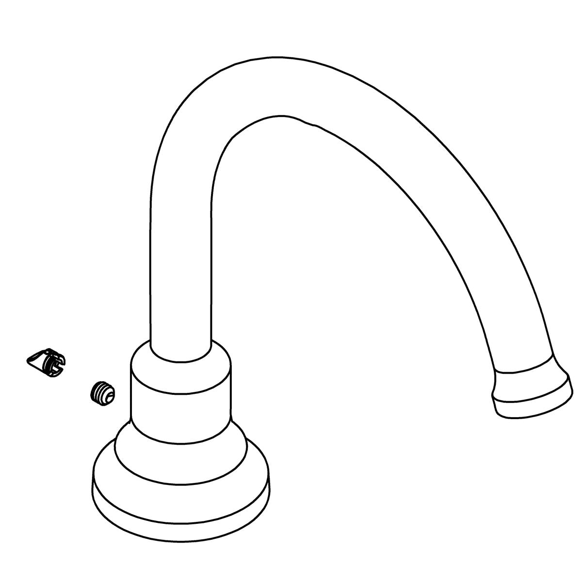 KOHLER Spout Assembly, Dm Bath - Polished Chrome, K-1443492-CP