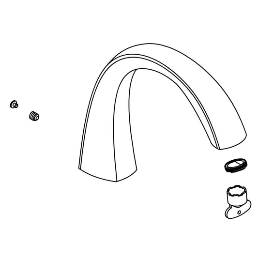 KOHLER Spout Assembly, Dm Bath - Vibrant Brushed Nickel, K-1443493-BN
