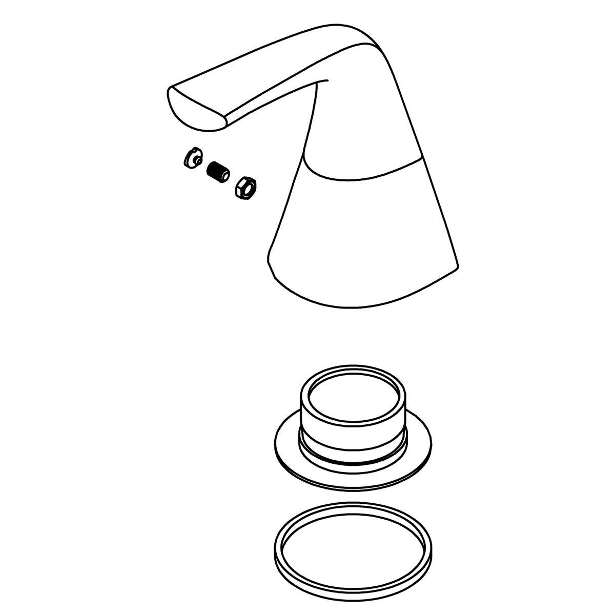 KOHLER Handle Assembly, Left - Polished Chrome, K-1443494-CP